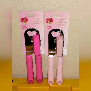 PARIS HILTON CAN OPENER WITH BOTTLE OPENER PINK PARIS HILTON BOTTLE OPENER X2